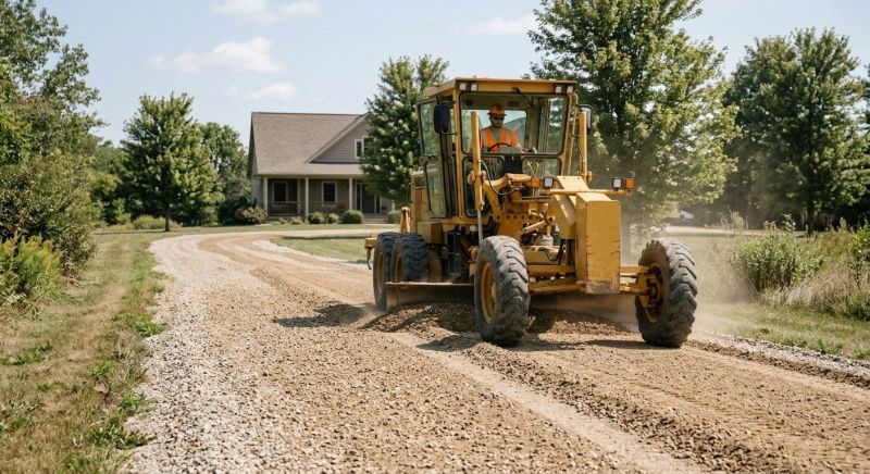 Gravel Parking Lot Grading in Houston, TX